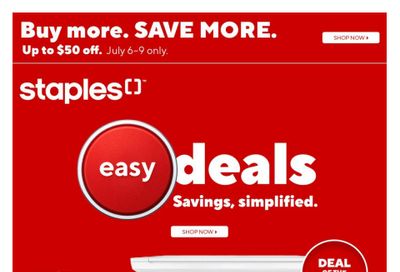 Staples Flyer July 3 to 9