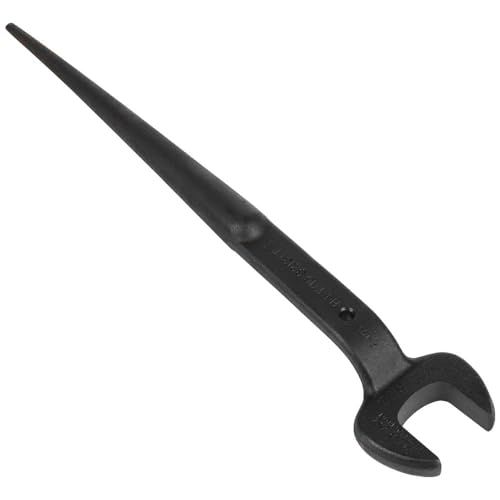 Klein Tools 3213TT Construction Spud Wrench with Tether Hole, 1-7/16-Inch Nominal Opening, 7/8-Inch Bolt for US Heavy Nut Klein Tools 3213TT Construction Spud Wrench with Tether Hole, 1-7/16-Inch Nominal Opening, 7/8-Inch Bolt for US Heavy Nut