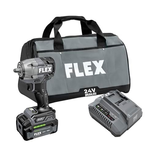 Flex 3/8" Compact Impact Wrench Kit(1x5.0Ah Battery+160W Charger) $344.78 (lowest)