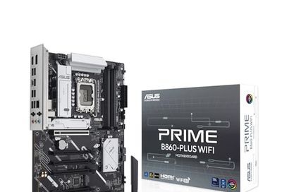 ASUS Prime B860-PLUS WiFi B860 LGA 1851 ATX Motherboard, Intel Core Ultra Series 2 Ready, Advanced AI PC-Ready, 8+1+1+1 Stages, DDR5, PCIe 5.0, HDMI, USB 20Gbps Type-C, 2 x M.2, WiFi 6E, 2.5Gb LAN $228.98 (lowest)