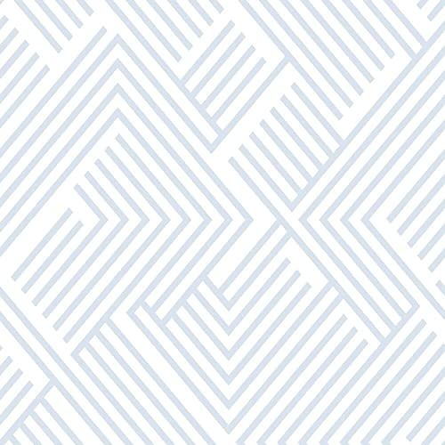 RoomMates RMK11258WP Metallic Silver Perplexing Peel and Stick Wallpaper