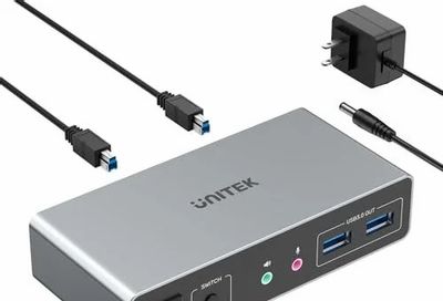 Amazon.ca: Unitek HDMI KVM Switch - 2 Monitors 2 Computers, 4K@60Hz @ $19.17
