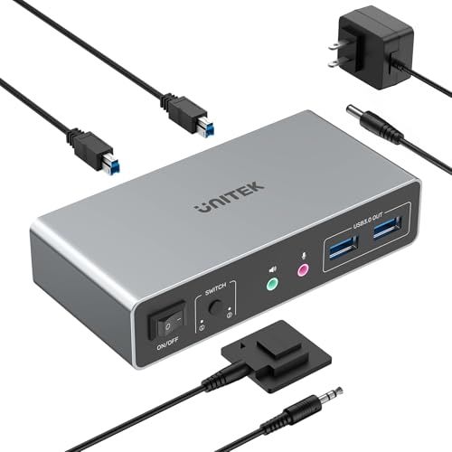 Unitek HDMI KVM Switch - 2 Monitors 2 Computers, 4K@60Hz @ $19.17 Unitek HDMI KVM Switch - 2 Monitors 2 Computers, 4K@60Hz @ $19.17