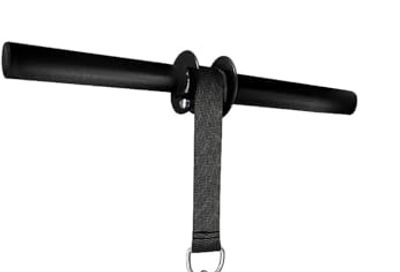 Yes4All Wrist & Forearm Roller Blaster, Wrist Exerciser for Training & Workout, Fits 1in Standard & 2in Olympic Weight Plates (Strap Included, 80lb Capacity, Black)