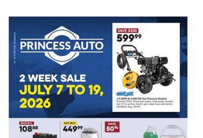 Princess Auto Flyer July 7 to 19