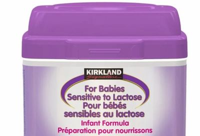 Costco: Canada Wide. Kirkland Signature Infant Formula. $9 off. Reg. $43.99. 1.36 kg. NonGMO and Sensitive varieties.