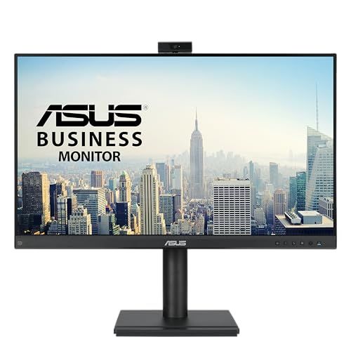 ASUS 24” 1080P Video Conferencing Monitor (BE249QFK) - IPS, 100Hz, Frameless, Full HD Webcam, Mic Array, Speakers, Height Adjustable, Ergonomic Design, Eye Care, Wall Mountable, 3 yr Warranty $126.99 (lowest)