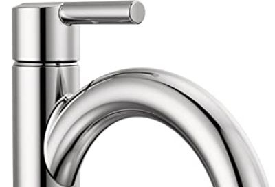 Delta Faucet Nicoli Chrome Bathroom Faucet, Single Hole Bathroom Sink Faucet, Single Handle Bathroom Faucet, Pop-Up Drain Assembly, Chrome 15749LF