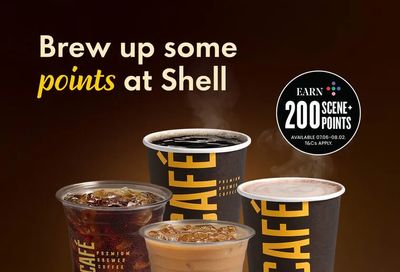 Shell: 200 scene points on coffee purchase
