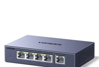 UGREEN 2.5Gb Metal 5 Port Switch - $53
