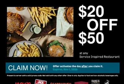 Jack Astor's new discount