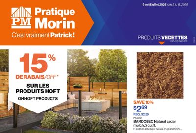 Patrick Morin Flyer July 9 to 15