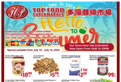 Top Food Supermarket Flyer July 10 to 16