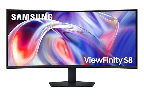 SAMSUNG 40 inch ViewFinity S8 4K WUHD VA High Resolution Monitor 144Hz 4ms HDR10 Freesync Built-in Speaker DP + Thunderbolt 5 + USB A to C - (LS40H852TANXZA) [Canada Version]