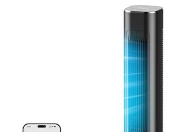 MORENTO 36-Inch Quiet Tower Fan, Smart Standing Fan with Remote & Voice Control, Black - $106.00 (was $259.99)