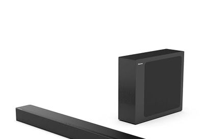 Hisense HS2100 2.1 Channel 240W Soundbar with Wireless Subwoofer, Powered by Dolby Audio, Roku TV Ready, Bluetooth 5.3/HDMI ARC/Optical/AUX/USB, 6 Tailored Sound Modes