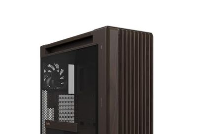 ASUS ProArt PA602 Wood Edition Retro Brown E-ATX Mid-Tower Case with Tempered Glass, 440 mm GPU Support, 420 mm Radiator & 3 Pre-Installed Fans