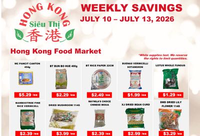 Hong Kong Food Market Flyer July 10 to 13