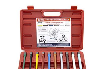 Genius Tools 10Pc 1/2" Dr. Torque Extension bar Set TO-410EXT