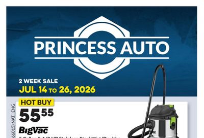 Princess Auto Flyer July 14 to 26
