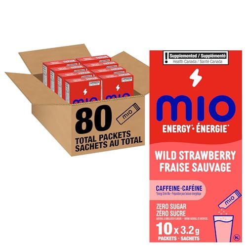 mio Energy Wild Strawberry Energy Drink Mix, 3.2g Packets, 10 ct Box (Pack of 8) $26.08 (lowest) mio Energy Wild Strawberry Energy Drink Mix, 3.2g Packets, 10 ct Box (Pack of 8) $26.08 (lowest)