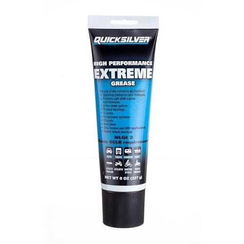 Quicksilver 8M0071838 High Performance Multi-Purpose Extreme NLGI 2 Marine Grease, 8 Oz. Tube Quicksilver 8M0071838 High Performance Multi-Purpose Extreme NLGI 2 Marine Grease, 8 Oz. Tube