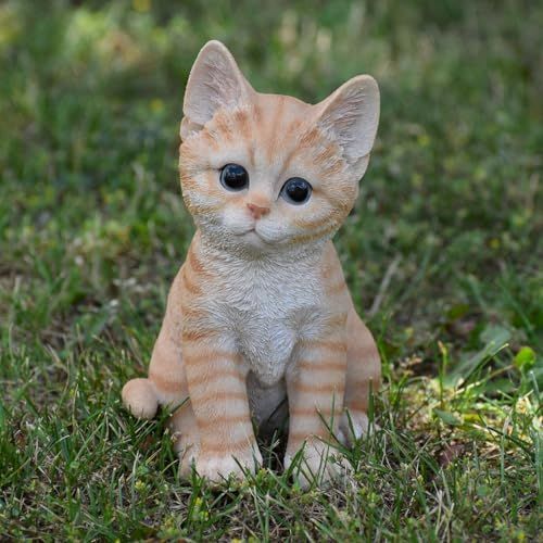 Hi-Line Gift Ltd Orange Tabby Cat Figurine Hi-Line Gift Ltd Orange Tabby Cat Figurine
