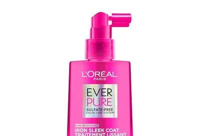 L'Oréal Paris EverPure Sulfate Free Iron Sleek Semi-Permanent Smoothing Hair Treatment, Hair Serum Leave-In Conditioner Spray for Frizz Control and Heat Protection, Silky Smooth Hair, 150ml $15.97 (lowest)