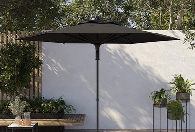 Walmart: 7.5ft black patio umbrella - $34