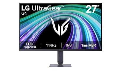 LG Gaming Monitor 27G414B-B Ultragear 27-inch/Full HD (1920 x 1080) / IPS / 144Hz /1ms MBR/NVIDIA G-Sync Compatible, AMD FreeSync HDR10/ HDMI/DisplayPort/Tilt/Height Adjustable Stand $152.99 (lowest)