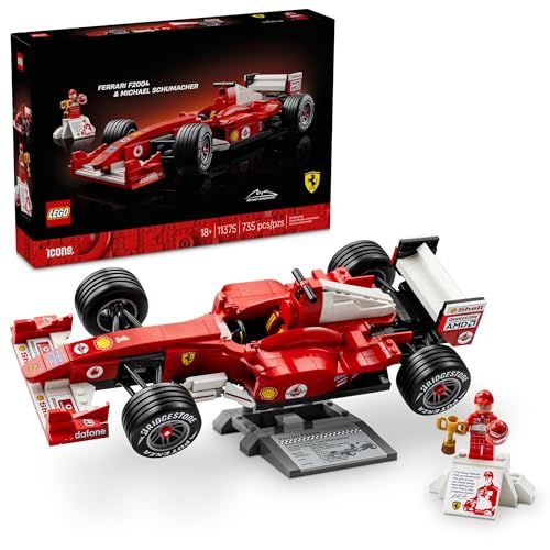 LEGO Icons Ferrari F2004 & Michael Schumacher Building Set $79.99 (lowest)
