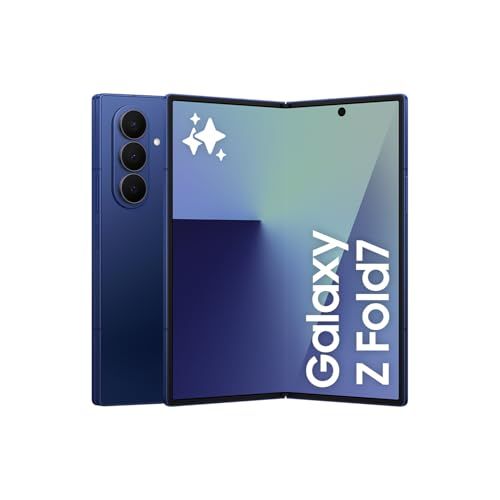 Samsung Galaxy Z Fold7, 512GB, Blue Shadow (CAD Version & Warranty) - AI Smartphone, Snapdragon 8 Elite, 200MP, Foldable Dynamic AMOLED Display, Mult-Tasking w/Galaxy AI - Financing Available