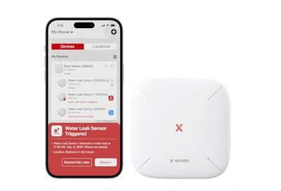 Wi-Fi Water Leak Detector Kit (4 pack + Base) - $58.99