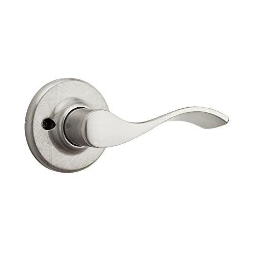 Weiser Belmont Satin Nickel Door Handle, Right-Handed Half Dummy Lever, Non-turning Interior Door Handles for Wardrobe, Closet Door & French Doors, Traditional Home Décor