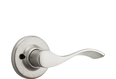 Weiser Belmont Satin Nickel Door Handle, Right-Handed Half Dummy Lever, Non-turning Interior Door Handles for Wardrobe, Closet Door & French Doors, Traditional Home Décor