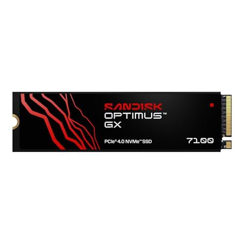 SANDISK 4TB Optimus GX 7100 PCIe Gen 4.0 x4 M.2 NVMe SSD - Up to 7,000 MB/s Read Speed, SDSP71400TAN-000E0 SANDISK 4TB Optimus GX 7100 PCIe Gen 4.0 x4 M.2 NVMe SSD - Up to 7,000 MB/s Read Speed, SDSP71400TAN-000E0