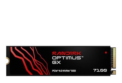SANDISK 4TB Optimus GX 7100 PCIe Gen 4.0 x4 M.2 NVMe SSD - Up to 7,000 MB/s Read Speed, SDSP71400TAN-000E0
