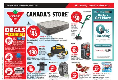 Canadian Tire (Atlantic) Flyer July 16 to 22