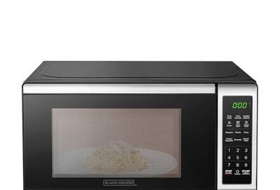 BLACK+DECKER EM720CB7 Digital Microwave Oven with Turntable Push-Button Door, Child Safety Lock, 700W, Stainless Steel, 0.7 Cu.ft $109.96 (lowest)