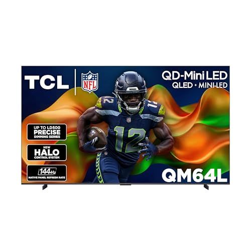 TCL 98-Inch QM64L Series QLED 4K Smart QD-Mini LED TV with Fire TV (2026 Model) New Halo Control System, LD500 Precise Dimming Series, High Contrast HVA Panel, 144Hz Native Panel Refresh Rate $2799.99 (lowest)