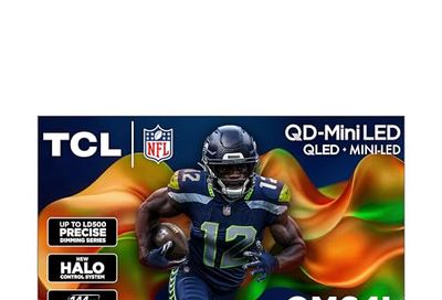 TCL 98-Inch QM64L Series QLED 4K Smart QD-Mini LED TV with Fire TV (2026 Model) New Halo Control System, LD500 Precise Dimming Series, High Contrast HVA Panel, 144Hz Native Panel Refresh Rate $2799.99 (lowest)