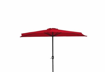 Home Depot: StyleWell 9 ft. Half Market Patio Umbrella, Red