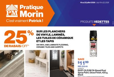 Patrick Morin Flyer July 16 to 22