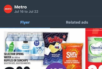 Metro: Selection Spring Water Bottles 24x500ml for $2.99 + 125 MOI points (ON)