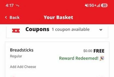 pizzahut free breadsticks