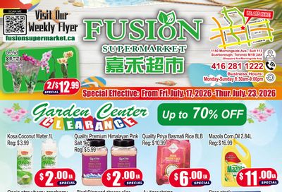 Fusion Supermarket (Scarborough) Flyer July 17 to 23