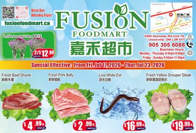 Fusion Supermarket (Unionville)  Flyer July 17 to 23