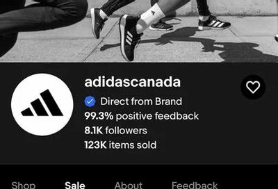 eBay.ca: Adidas Canada eBay Store - 50% off with Code JULYSALE50