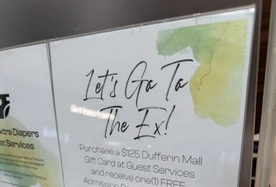 Dufferin Mall - free pass to The Ex (CNE) w $125 gift card purchase
