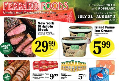 Ferraro Foods Bi-Weekly Flyer July 21 to August 3